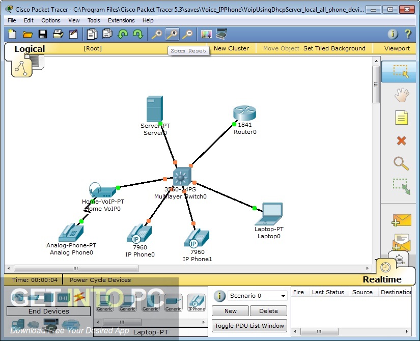4.2.8 packet tracer